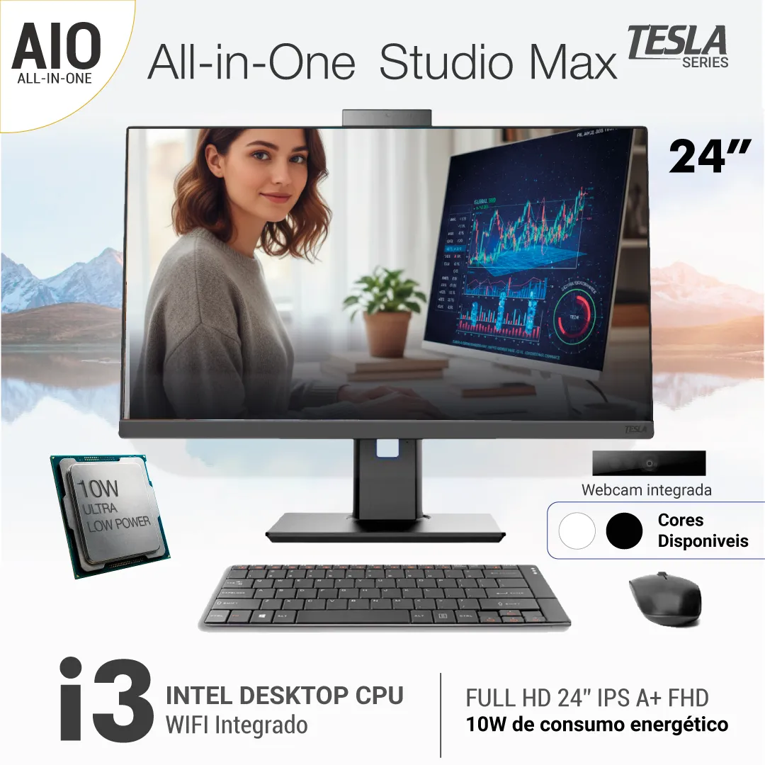 Computer All-in-One - 24" Studio Max i3